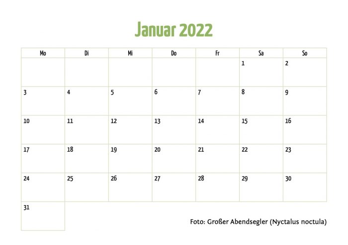 Kalender 2022 Titelblatt